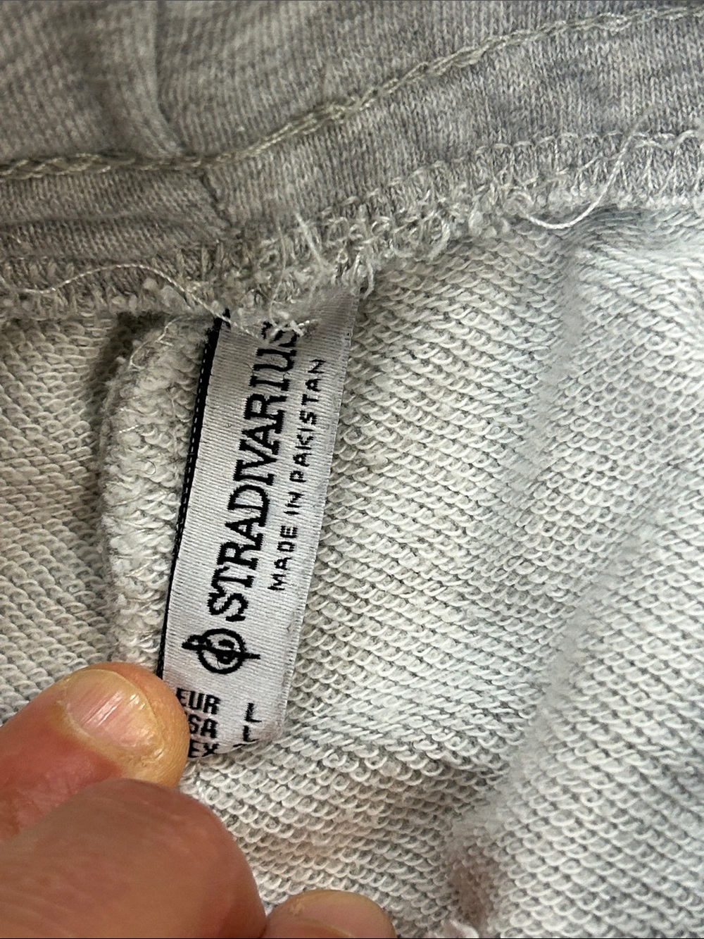 Stradivarius Gray Sweatpants with Navy Side Panels image 4